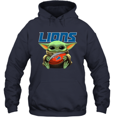 Baby Yoda Loves The Detroit Lions Star Wars NFL Shirts Hoodie - PrimaryTee