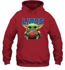 Baby Yoda Loves The Detroit Lions Star Wars NFL Shirts Hoodie - PrimaryTee