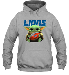Baby Yoda Loves The Detroit Lions Star Wars NFL Shirts Hoodie - PrimaryTee