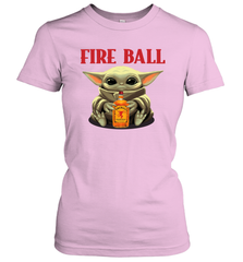 Baby Yoda Hugs Fireball Bottle Star Wars Shirts Women's T-Shirt - PrimaryTee