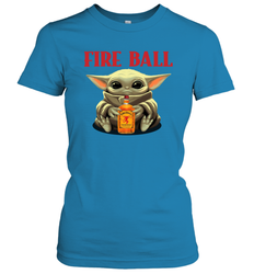 Baby Yoda Hugs Fireball Bottle Star Wars Shirts Women's T-Shirt - PrimaryTee