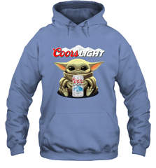 Baby Yoda Hugs Coors Light Beer Star Wars Shirts Hoodie - PrimaryTee