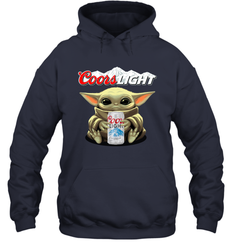 Baby Yoda Hugs Coors Light Beer Star Wars Shirts Hoodie - PrimaryTee