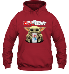 Baby Yoda Hugs Coors Light Beer Star Wars Shirts Hoodie - PrimaryTee