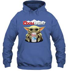 Baby Yoda Hugs Coors Light Beer Star Wars Shirts Hoodie - PrimaryTee