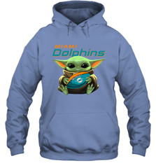 Baby Yoda Loves The Miami Dolphins Star Wars NFL Shirts Hoodie - PrimaryTee