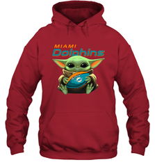 Baby Yoda Loves The Miami Dolphins Star Wars NFL Shirts Hoodie - PrimaryTee