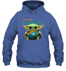 Baby Yoda Loves The Miami Dolphins Star Wars NFL Shirts Hoodie - PrimaryTee