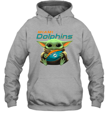 Baby Yoda Loves The Miami Dolphins Star Wars NFL Shirts Hoodie - PrimaryTee