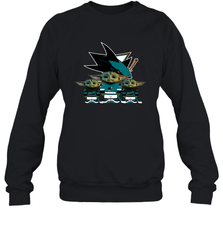 San Jose Sharks Star Wars Logo Baby Yoda Sweatshirt - PrimaryTee