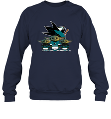 San Jose Sharks Star Wars Logo Baby Yoda Sweatshirt - PrimaryTee