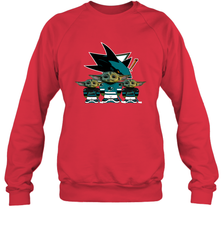 San Jose Sharks Star Wars Logo Baby Yoda Sweatshirt - PrimaryTee
