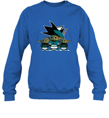 San Jose Sharks Star Wars Logo Baby Yoda Sweatshirt - PrimaryTee