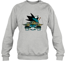 San Jose Sharks Star Wars Logo Baby Yoda Sweatshirt - PrimaryTee