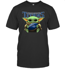 Baby Yoda Loves The Tennessee Titans Star Wars NFL Shirts Men's T-Shirt - PrimaryTee