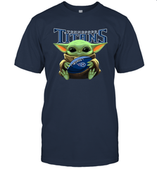 Baby Yoda Loves The Tennessee Titans Star Wars NFL Shirts Men's T-Shirt - PrimaryTee