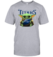 Baby Yoda Loves The Tennessee Titans Star Wars NFL Shirts Men's T-Shirt - PrimaryTee