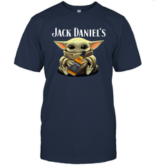 Baby Yoda Hugs Jack Daniel's Bottle Star Wars Shirts Men's T-Shirt - PrimaryTee
