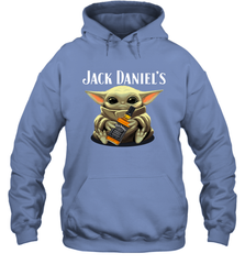 Baby Yoda Hugs Jack Daniel's Bottle Star Wars Shirts Hoodie - PrimaryTee