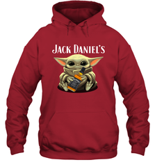 Baby Yoda Hugs Jack Daniel's Bottle Star Wars Shirts Hoodie - PrimaryTee