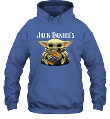 Baby Yoda Hugs Jack Daniel's Bottle Star Wars Shirts Hoodie - PrimaryTee