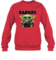 Baby Yoda Loves The Oakland Raiders Star Wars NFL Shirts Sweatshirt - PrimaryTee