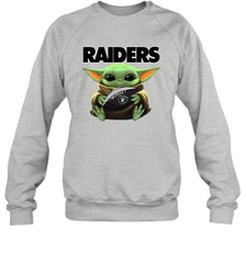 Baby Yoda Loves The Oakland Raiders Star Wars NFL Shirts Sweatshirt - PrimaryTee