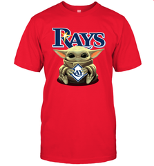 Baby Yoda Hugs The Tampa Bay Rays Shirts Men's T-Shirt - PrimaryTee