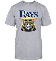 Baby Yoda Hugs The Tampa Bay Rays Shirts Men's T-Shirt - PrimaryTee