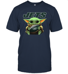 Baby Yoda Loves The New York Jets Star Wars NFL Shirts Men's T-Shirt - PrimaryTee