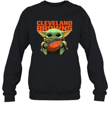 Baby Yoda Loves The Cleveland Browns Star Wars NFL Shirts Sweatshirt - PrimaryTee