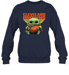 Baby Yoda Loves The Cleveland Browns Star Wars NFL Shirts Sweatshirt - PrimaryTee