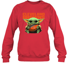 Baby Yoda Loves The Cleveland Browns Star Wars NFL Shirts Sweatshirt - PrimaryTee