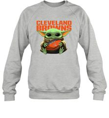 Baby Yoda Loves The Cleveland Browns Star Wars NFL Shirts Sweatshirt - PrimaryTee