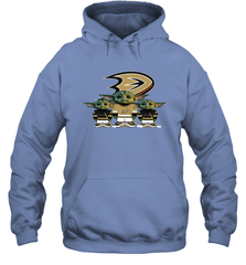 Anaheim Ducks Star Wars Logo Baby Yoda Hoodie - PrimaryTee
