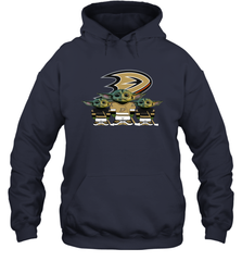 Anaheim Ducks Star Wars Logo Baby Yoda Hoodie - PrimaryTee