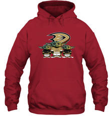 Anaheim Ducks Star Wars Logo Baby Yoda Hoodie - PrimaryTee