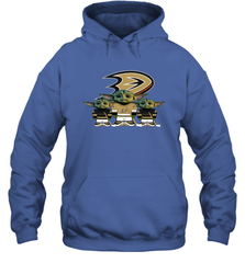 Anaheim Ducks Star Wars Logo Baby Yoda Hoodie - PrimaryTee