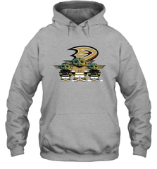Anaheim Ducks Star Wars Logo Baby Yoda Hoodie - PrimaryTee