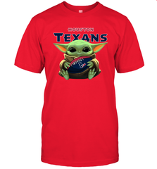 Baby Yoda Loves The Houston Texans Star Wars NFL Shirts Men's T-Shirt - PrimaryTee