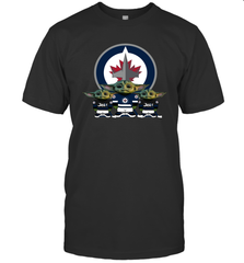 Winnipeg Jets Star Wars Logo Baby Yoda Men's T-Shirt - PrimaryTee