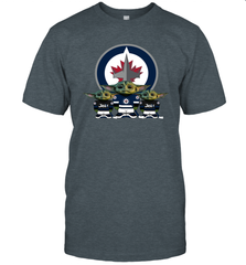Winnipeg Jets Star Wars Logo Baby Yoda Men's T-Shirt - PrimaryTee