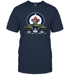 Winnipeg Jets Star Wars Logo Baby Yoda Men's T-Shirt - PrimaryTee