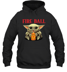 Baby Yoda Hugs Fireball Bottle Star Wars Shirts Hoodie - PrimaryTee
