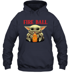 Baby Yoda Hugs Fireball Bottle Star Wars Shirts Hoodie - PrimaryTee