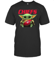 Baby Yoda Loves The Kansas City Chiefs Star Wars NFL Shirts Men's T-Shirt - PrimaryTee