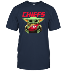 Baby Yoda Loves The Kansas City Chiefs Star Wars NFL Shirts Men's T-Shirt - PrimaryTee