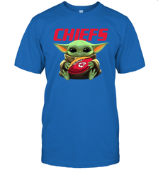 Baby Yoda Loves The Kansas City Chiefs Star Wars NFL Shirts Men's T-Shirt - PrimaryTee