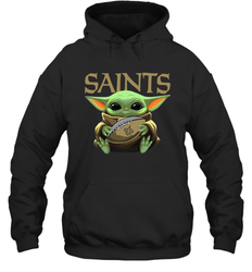 Baby Yoda Loves The New Orleans Saints Star Wars NFL Shirts Hoodie - PrimaryTee