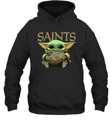 Baby Yoda Loves The New Orleans Saints Star Wars NFL Shirts Hoodie - PrimaryTee
